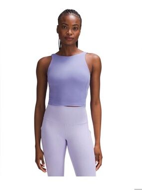 lululemon athletica Lavender Purple High-Neck Cropped Tank